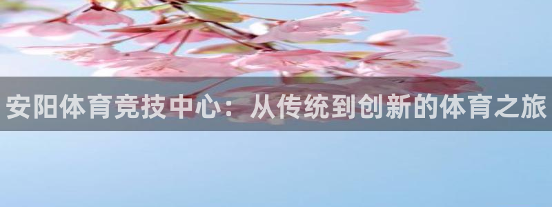 MK体育官方正版app集团：安阳体育竞技中心：从传统