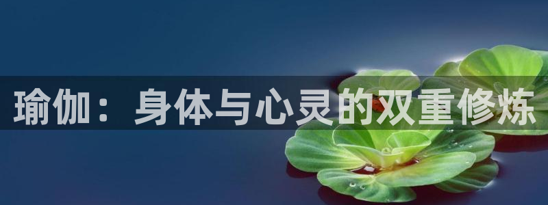 MK体育官方正版app集团：瑜伽：身体与心灵的双重修炼